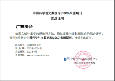 H:\1编辑部管理\gxzw\9-期刊新闻(图片新闻)\新闻\2023\6.21入选CSCD数据库（网站、封二、微信）\CSCD（2023-2024）收录证书.png